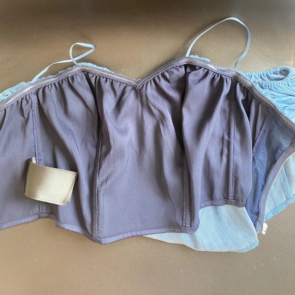 Guess Chambray Corset Tops - Picture 5 of 6